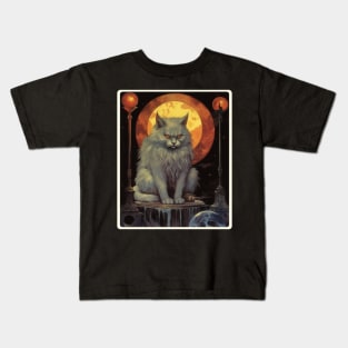 Angry cat Kids T-Shirt
